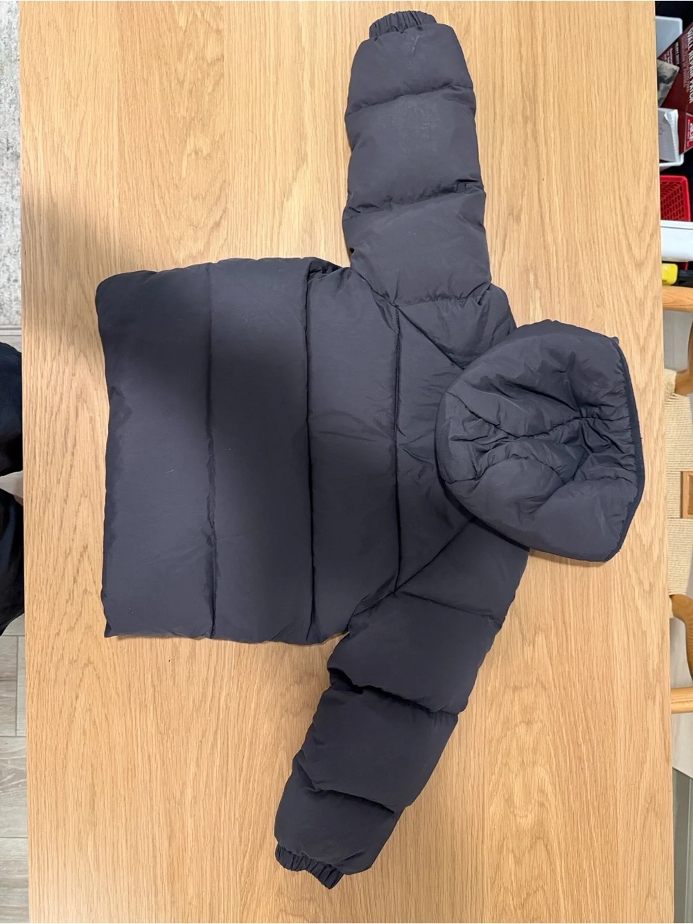 Zara Kids Hooded Dark Gray Puffer Coat